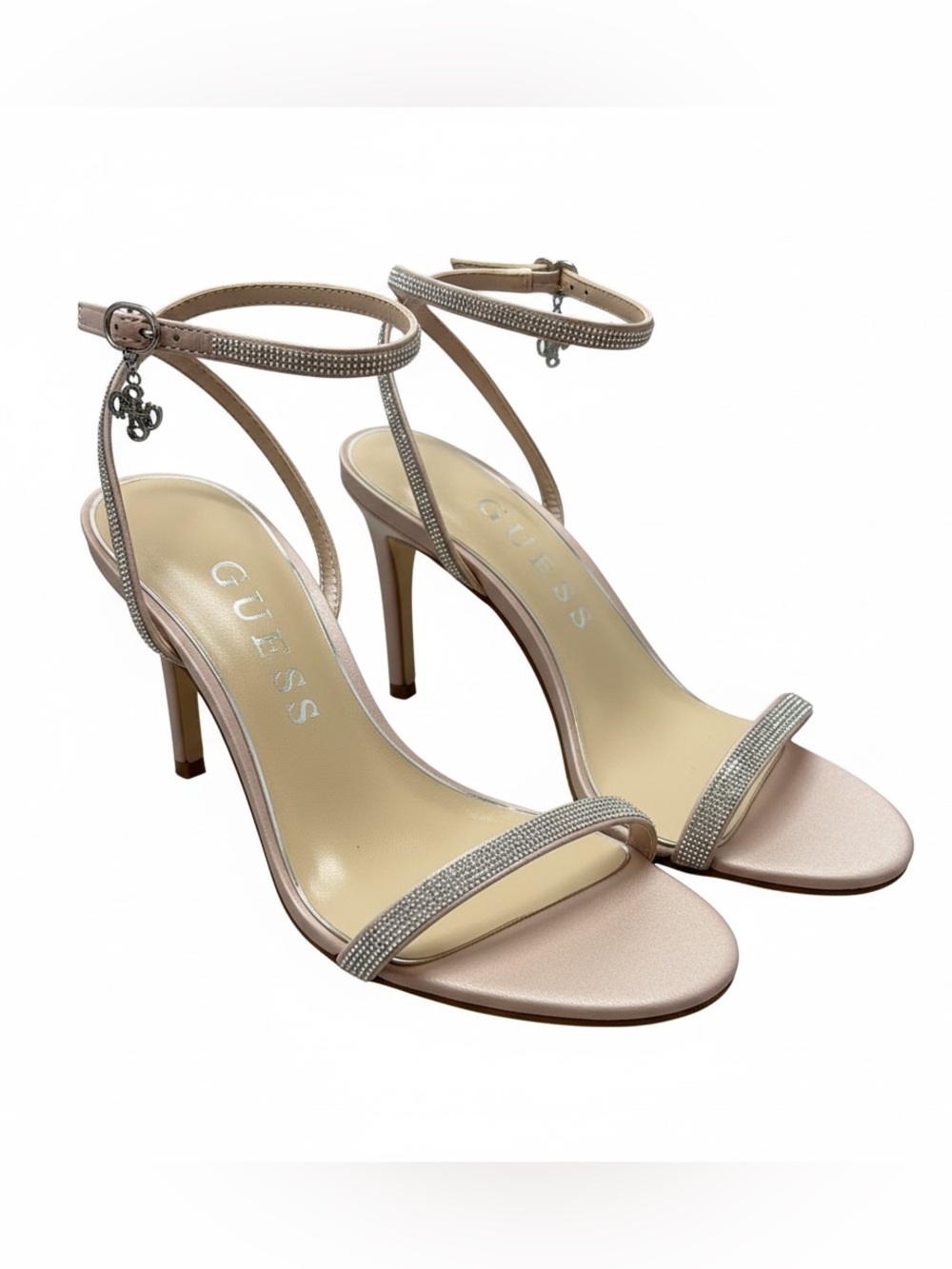 GUESS Charmer Rhinestone Charm Heels-Size 10